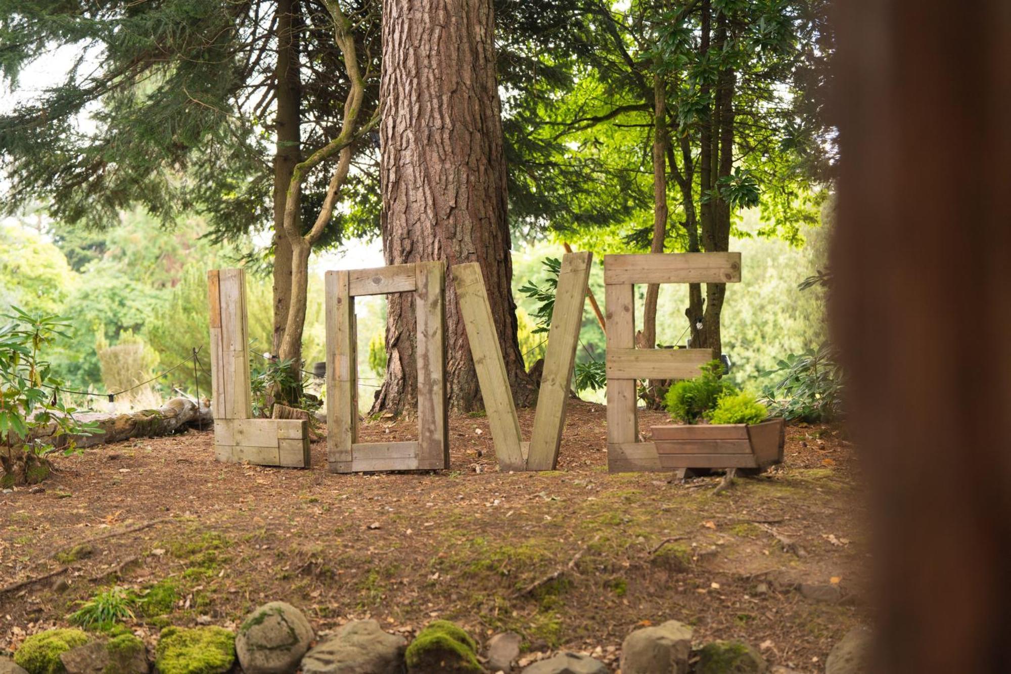 Luxury Woodland Lodge Retreat At Culdees Castle كريف المظهر الخارجي الصورة